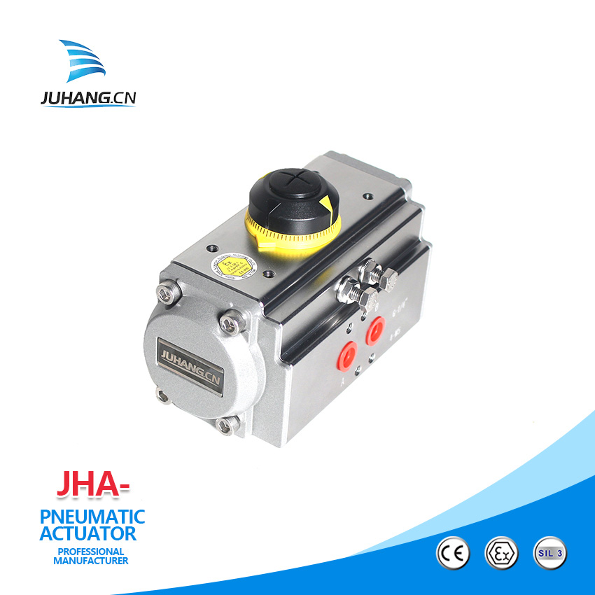 Pneumatische actuator met compact ontwerp